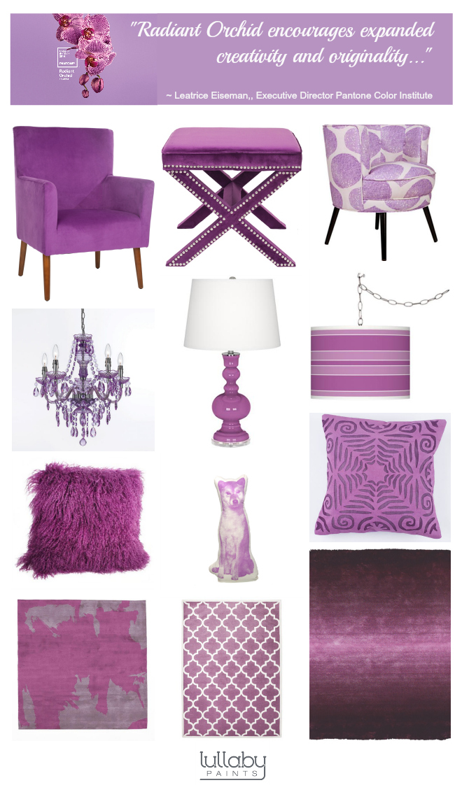 radiant orchid nursery decor inspiration lullaby paints