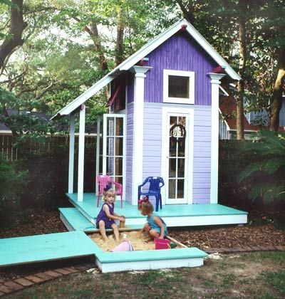 Painting a Child’s Playhouse Lullaby Paints