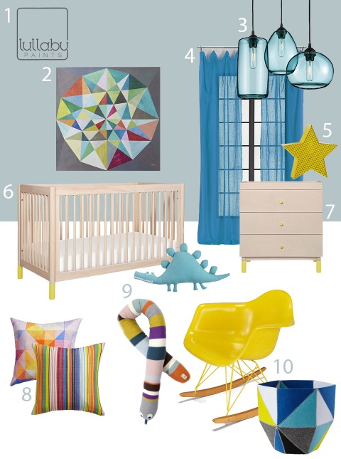 french blur nursery design - lullaby paints